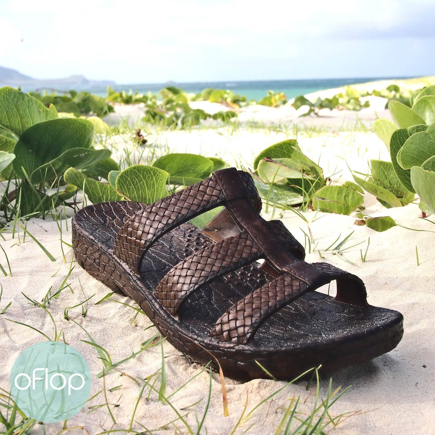 Brown Jaya Jandals Pali Hawaii Hawaiian Jesus Sandals oFlop